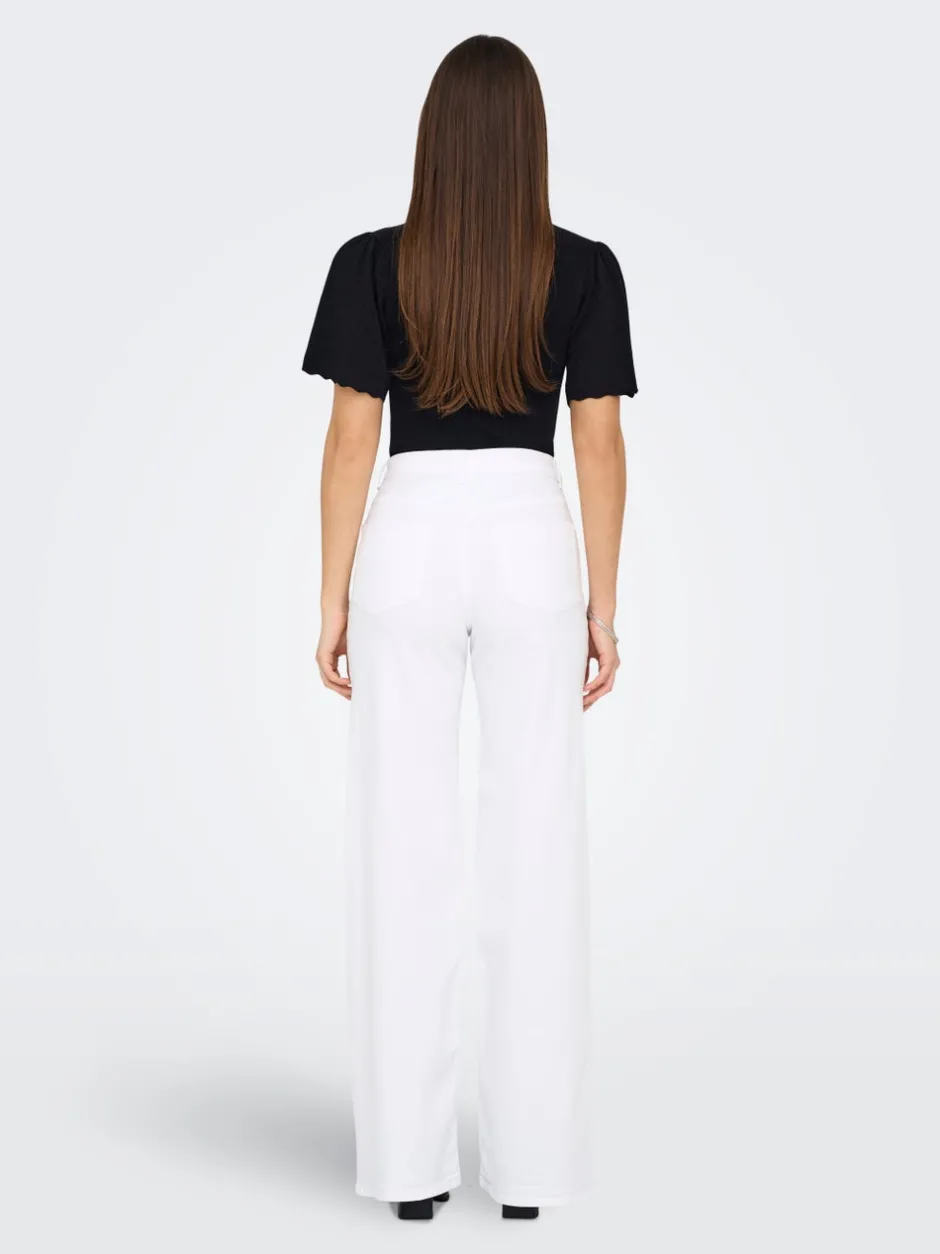 Outlet ONLMADISON Høj talje Wide leg fit Jeans Dame Jeans|Jeans