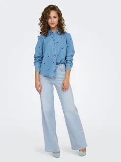 Online ONLMADISON Høj talje Wide leg fit Jeans Dame Jeans|Jeans