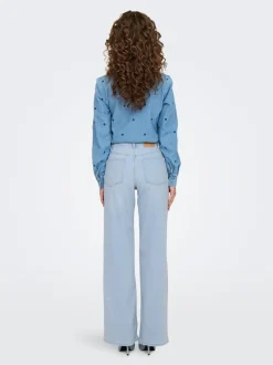 Online ONLMADISON Høj talje Wide leg fit Jeans Dame Jeans|Jeans