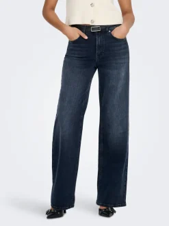 Discount ONLMADISON Høj talje Wide leg fit Jeans Dame Jeans|Jeans