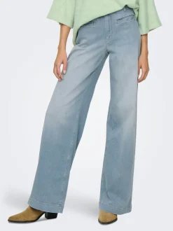 Hot ONLMADISON Høj talje Wide leg fit Jeans Dame Jeans|Jeans