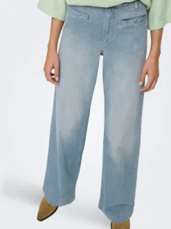 Hot ONLMADISON Høj talje Wide leg fit Jeans Dame Jeans|Jeans