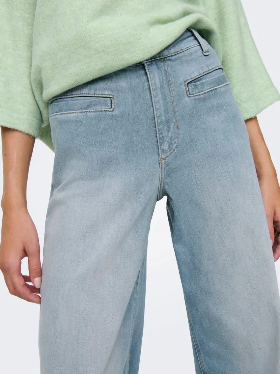 Hot ONLMADISON Høj talje Wide leg fit Jeans Dame Jeans|Jeans