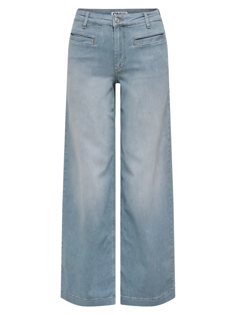 Hot ONLMADISON Høj talje Wide leg fit Jeans Dame Jeans|Jeans