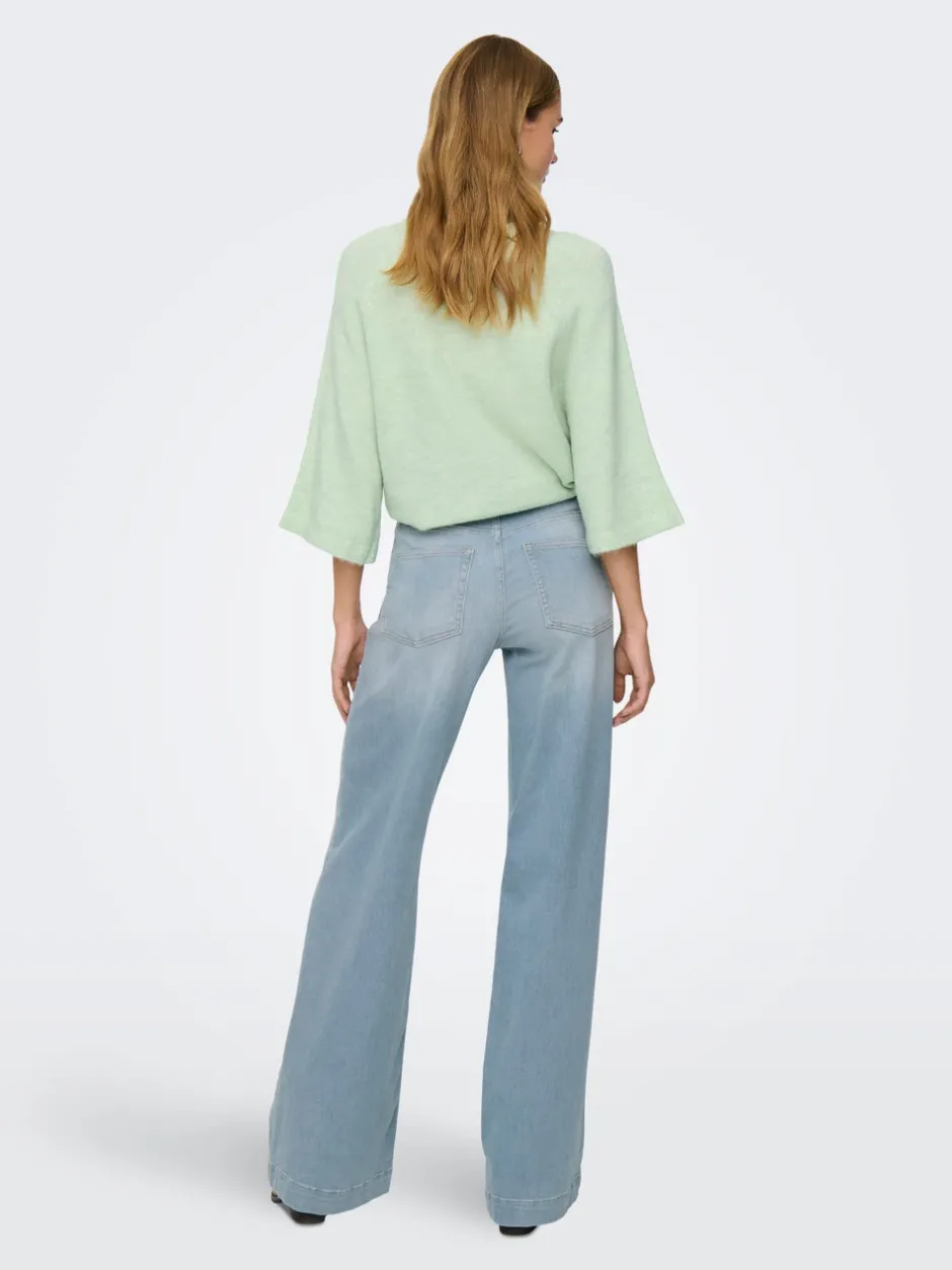 Hot ONLMADISON Høj talje Wide leg fit Jeans Dame Jeans|Jeans