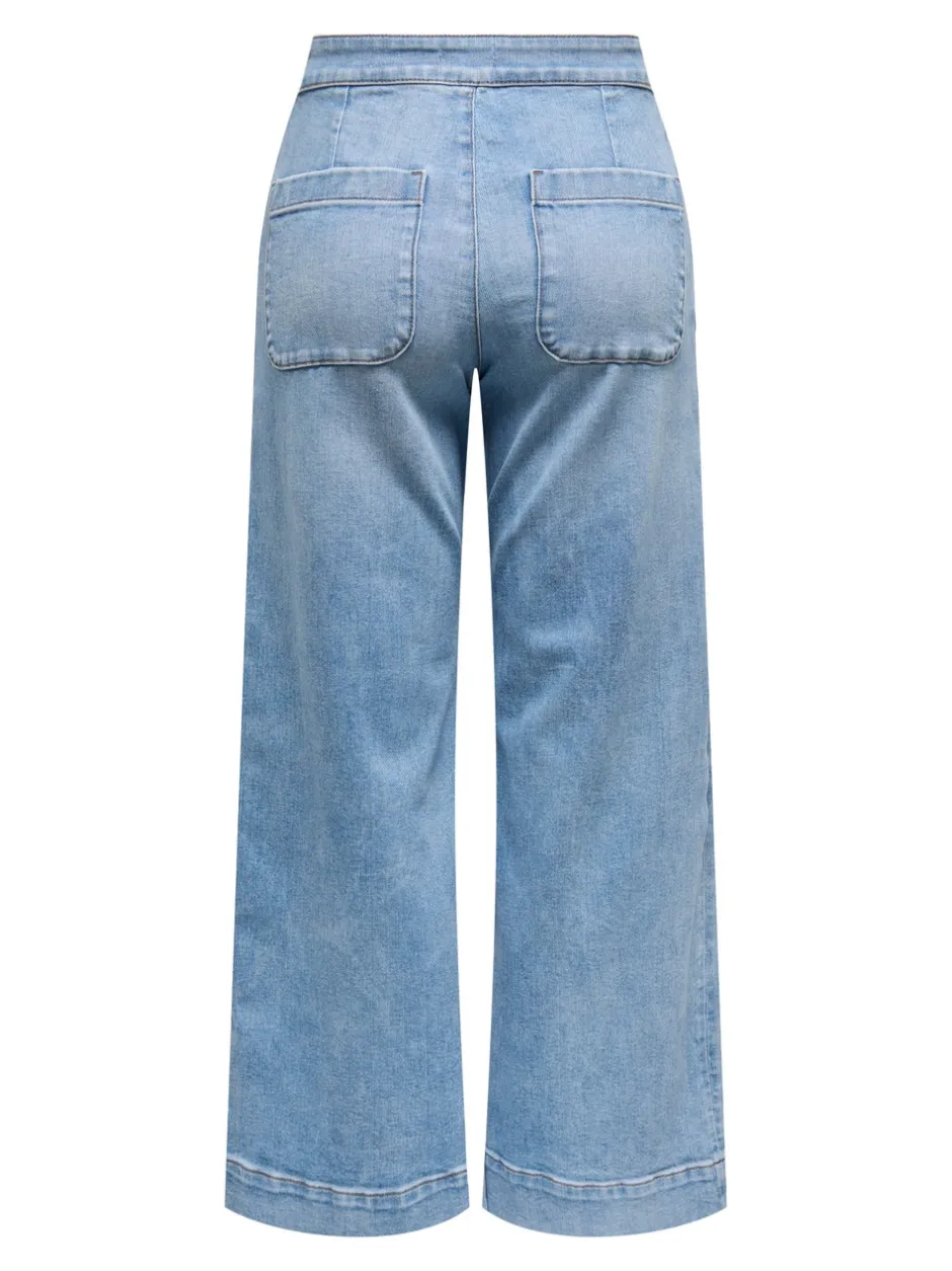 Outlet ONLMADISON Høj talje Wide leg fit Jeans Dame Jeans|Jeans