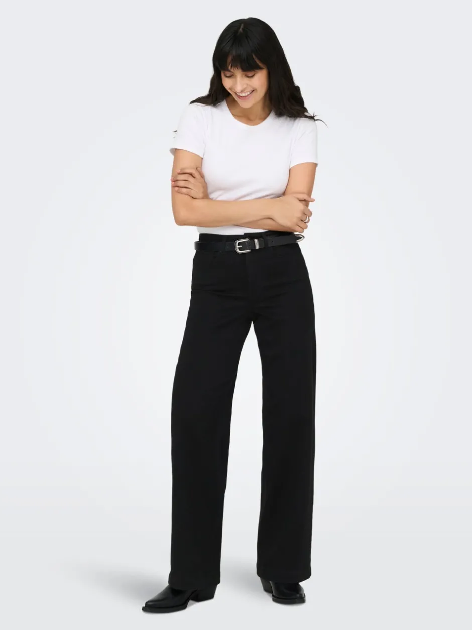 Best ONLMADISON-ROYAL Høj talje Wide leg fit Jeans Dame Jeans|Jeans