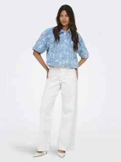 New ONLMADISON-SILLE Høj talje Wide leg fit Jeans Dame Jeans|Jeans