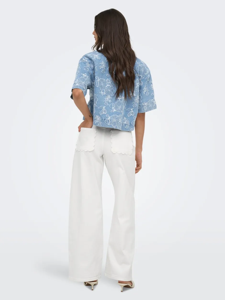 New ONLMADISON-SILLE Høj talje Wide leg fit Jeans Dame Jeans|Jeans