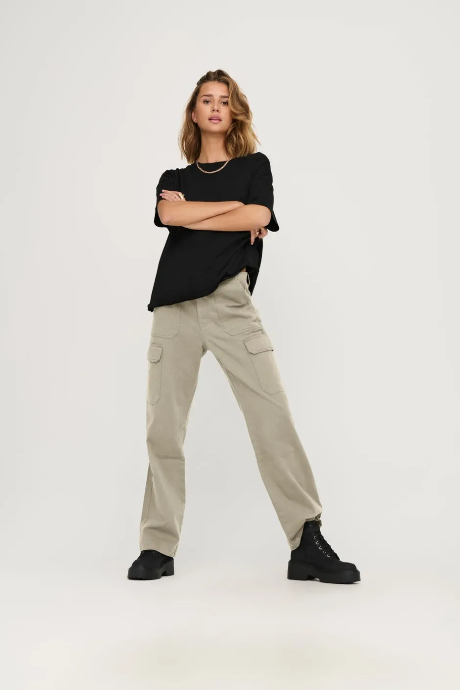 Hot ONLMALFY Loose fit Cargobukser Dame Bukser