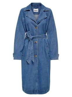 Sale ONLMALOU Trenchcoat Dame Jakker Og Frakker|Double Denim