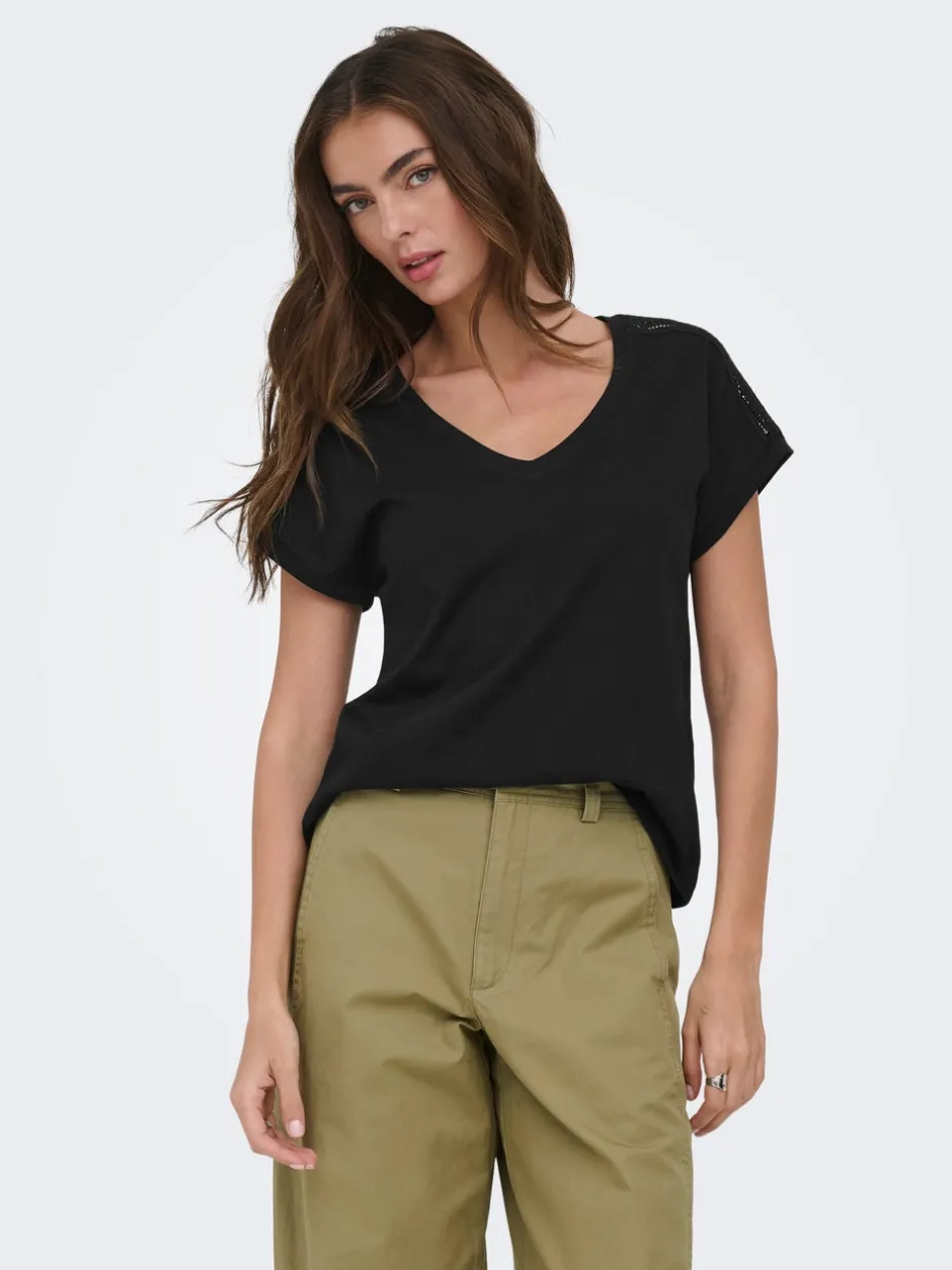 Hot ONLMALOU T-shirt Dame Toppe