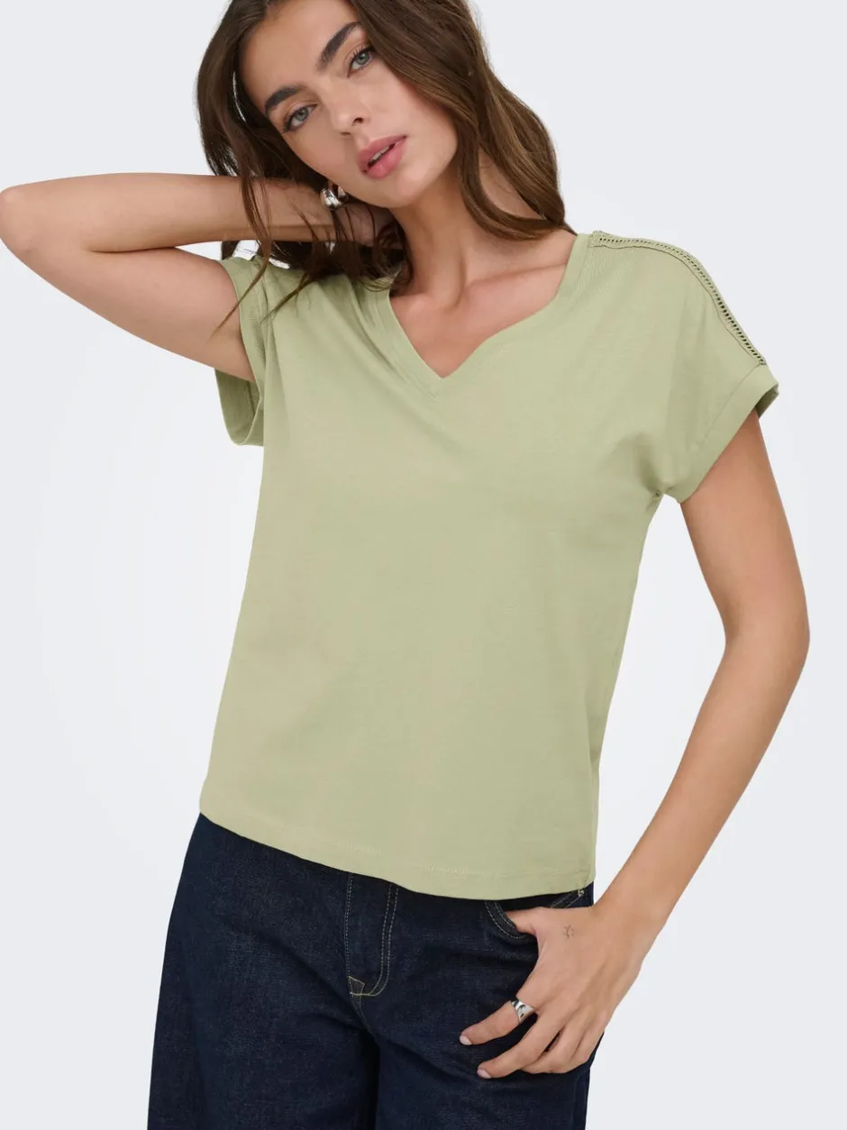 Online ONLMALOU T-shirt Dame Toppe