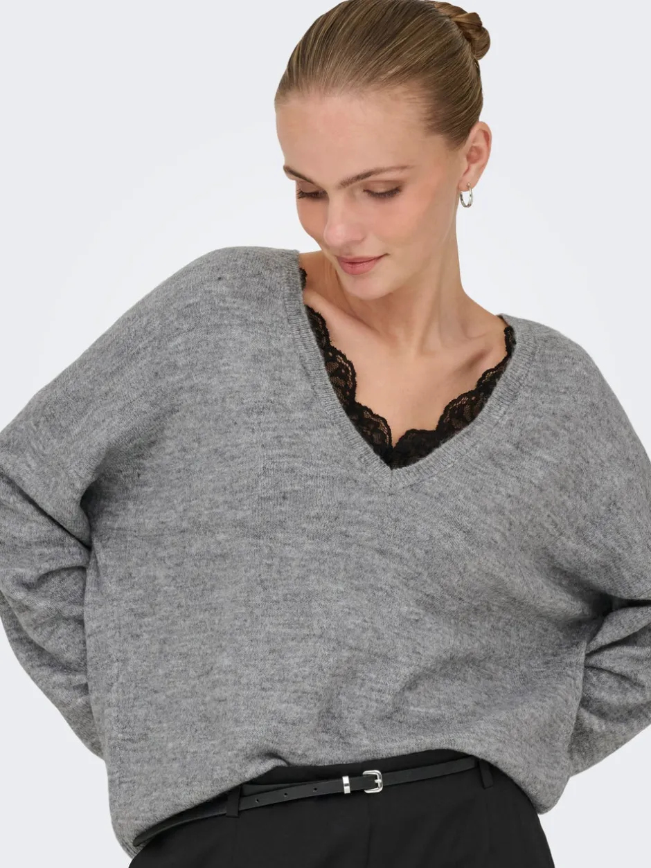 Clearance ONLMANIFESTA Striktrøje Dame Strik & Cardigans