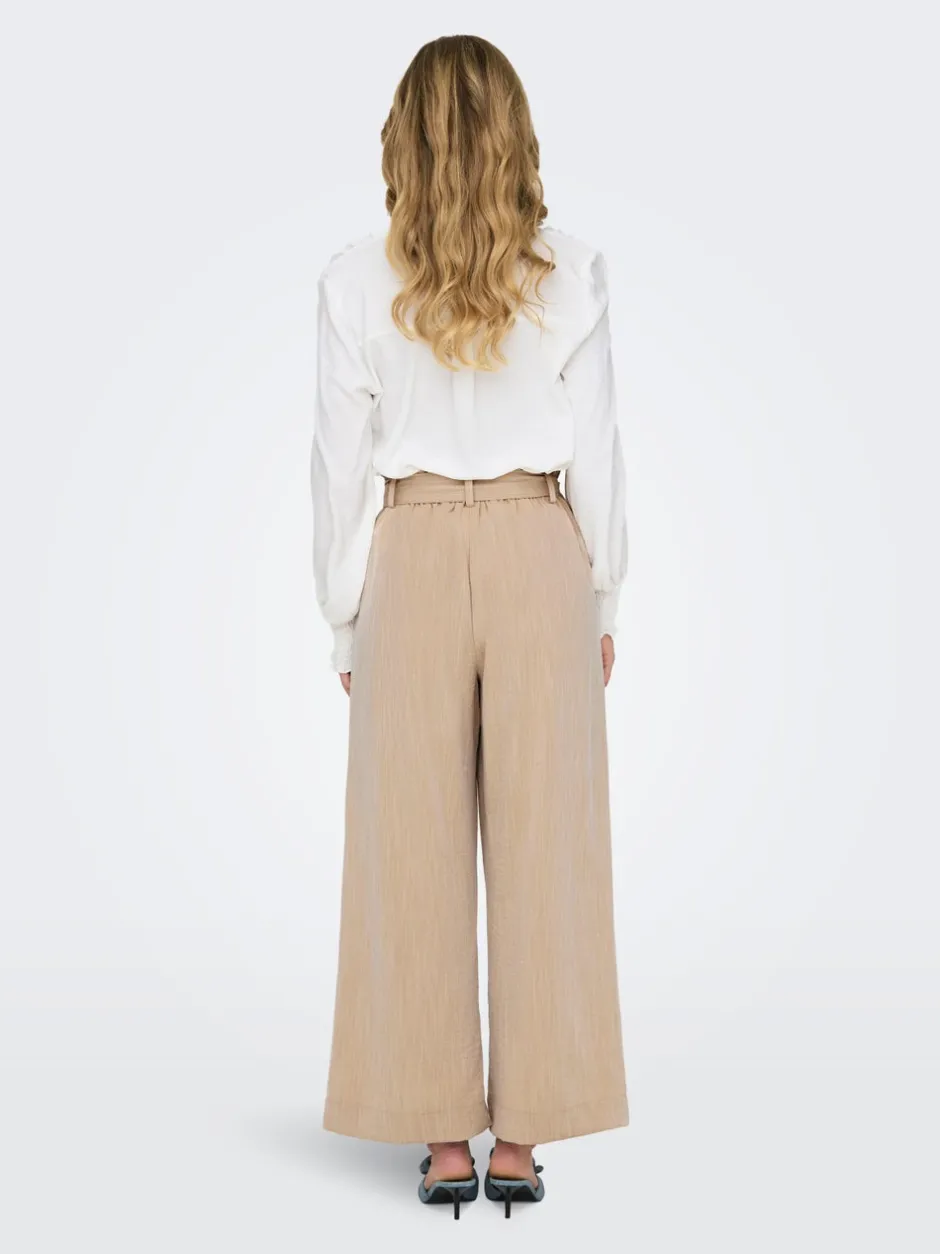 Sale ONLMARSA Flared fit Paperbagbukser Dame Bukser
