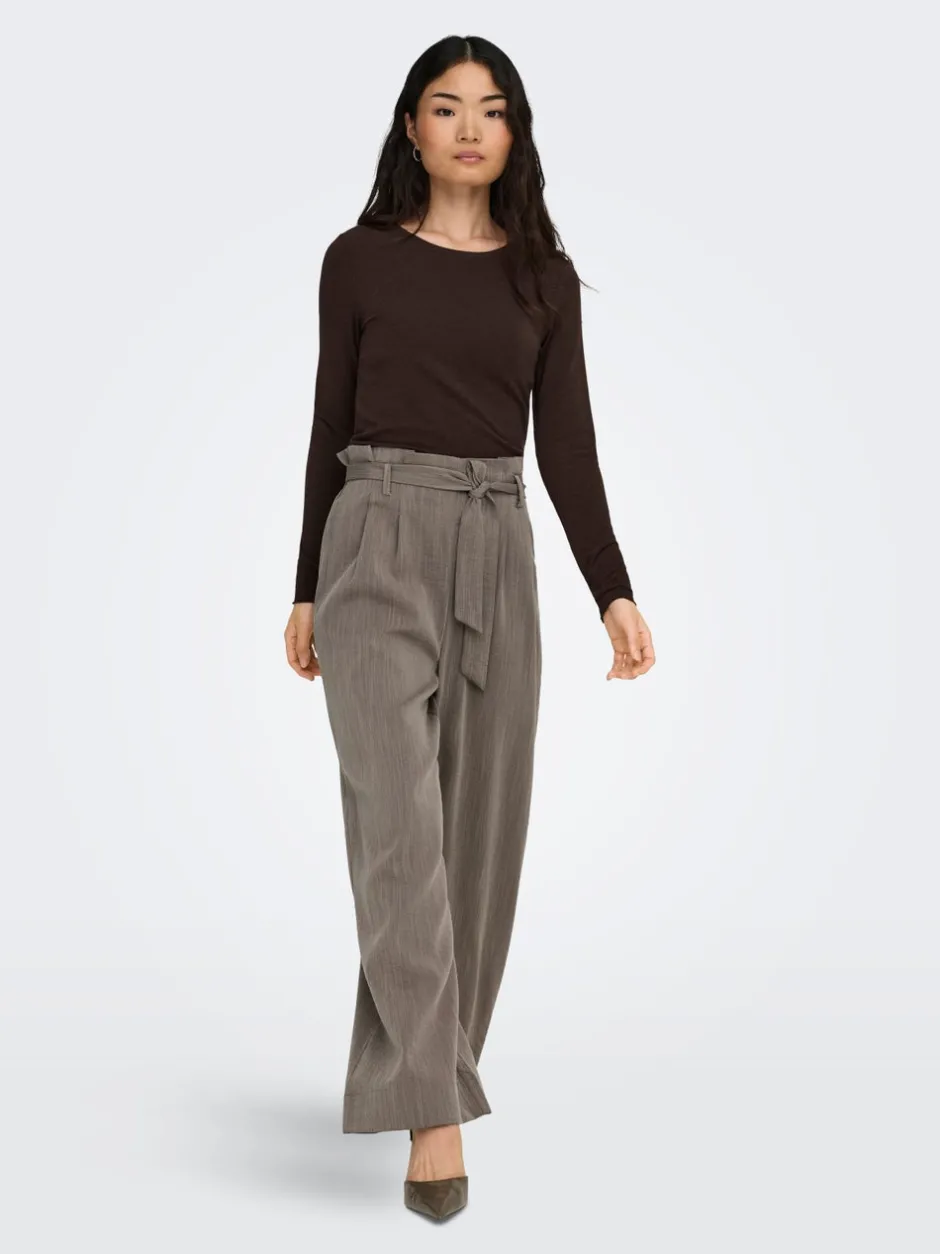 Best ONLMARSA Flared fit Paperbagbukser Dame Bukser