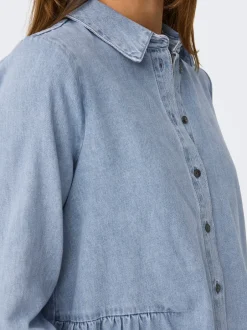 Hot ONLMARY Denim-skjorte Dame Double Denim|Skjorter