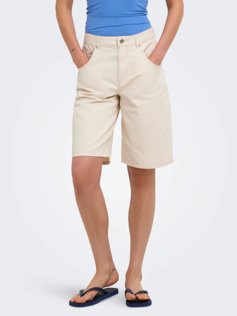 ONLMATE-SILLA Loose fit Denim-shorts Dame Shorts