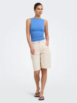 ONLMATE-SILLA Loose fit Denim-shorts Dame Shorts