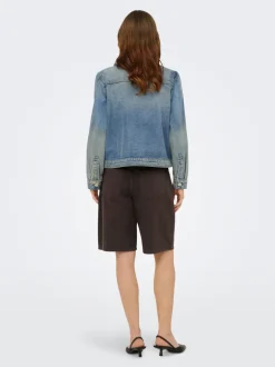 ONLMATE-SILLA Loose fit Denim-shorts Dame Shorts