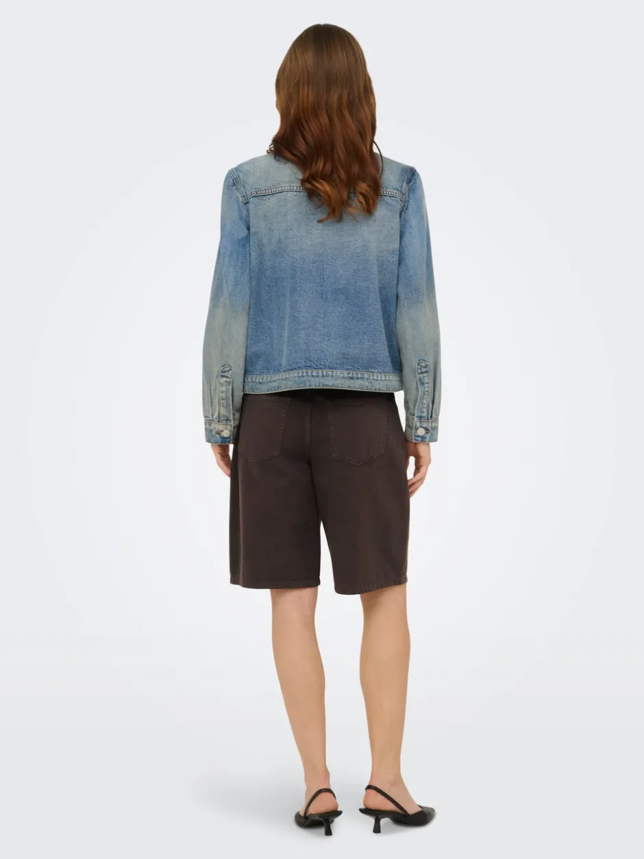 ONLMATE-SILLA Loose fit Denim-shorts Dame Shorts