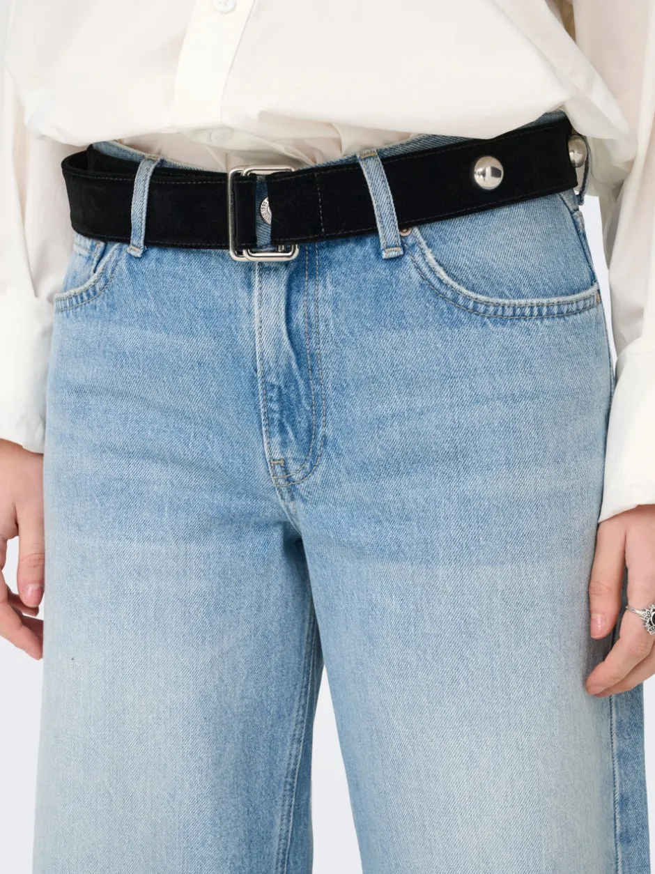New ONLMAYA Mellemhøj talje Wide leg fit Jeans Dame Jeans|Jeans