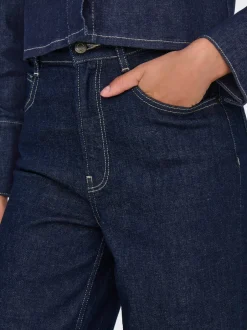 Discount ONLMERCER Høj talje Wide leg fit Jeans Dame Jeans|Jeans