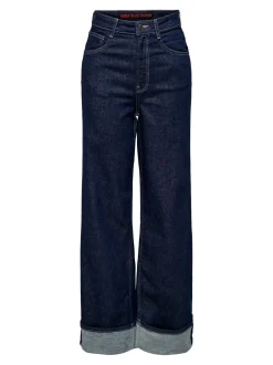 Discount ONLMERCER Høj talje Wide leg fit Jeans Dame Jeans|Jeans