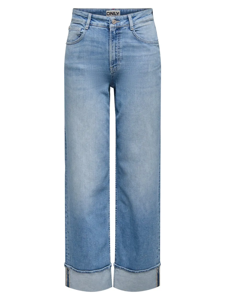Hot ONLMERCER Høj talje Wide leg fit Jeans Dame Jeans|Jeans