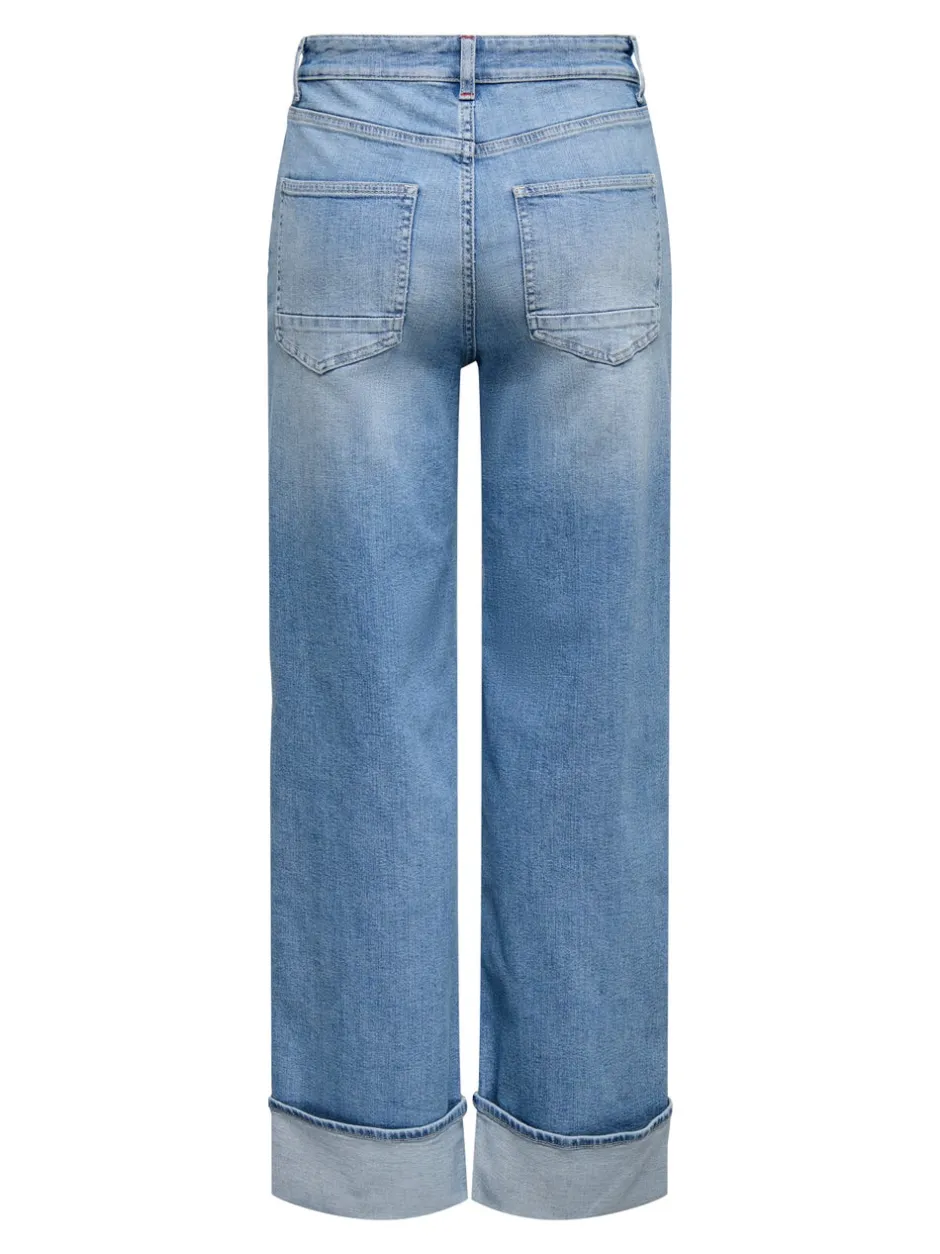Hot ONLMERCER Høj talje Wide leg fit Jeans Dame Jeans|Jeans