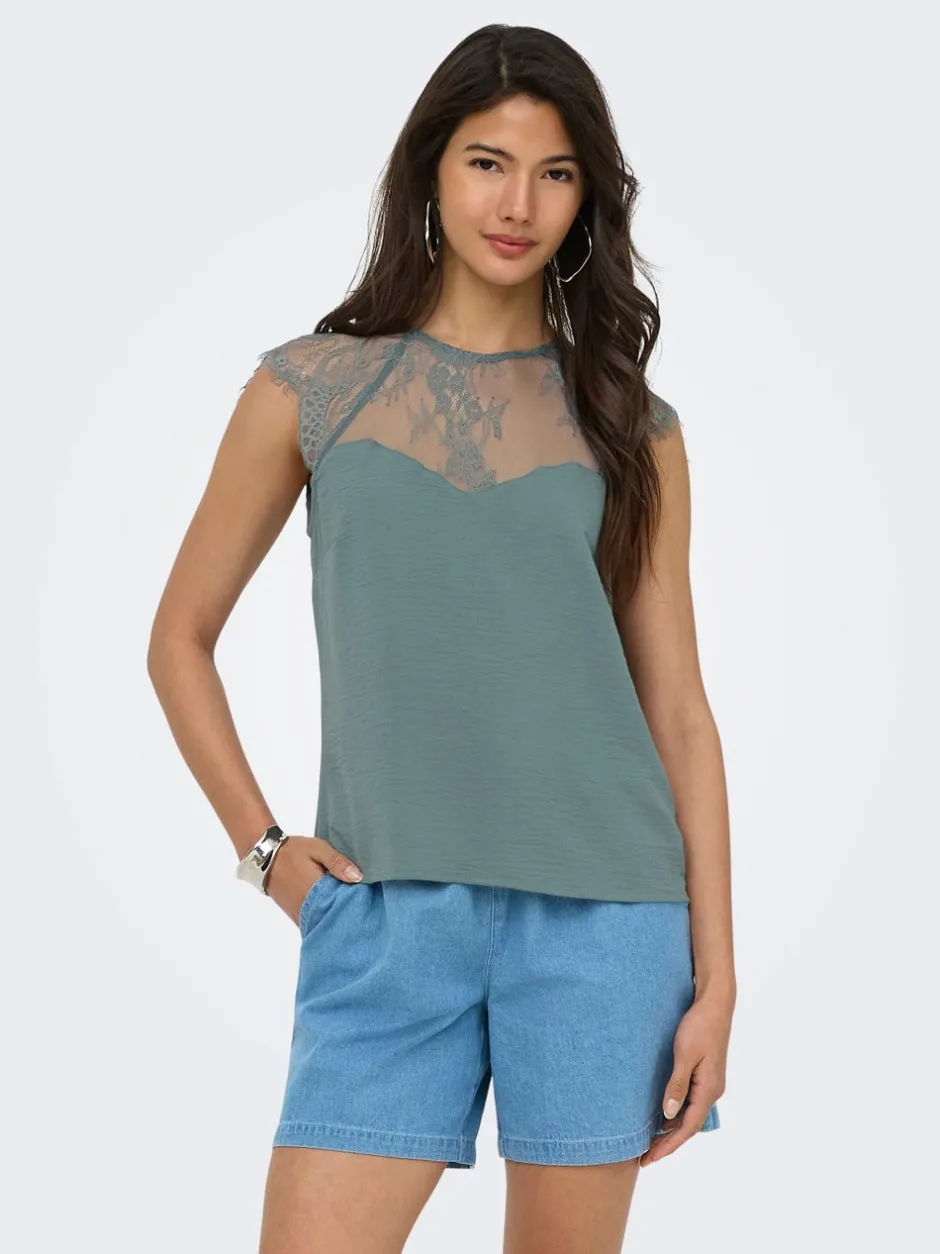 Best ONLMETTE Top Dame Toppe