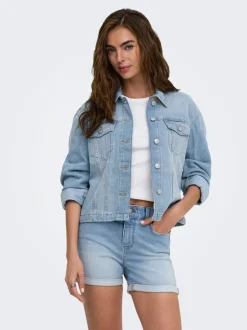 Hot ONLMIKA Denimjakke Dame Jakker Og Frakker|Double Denim