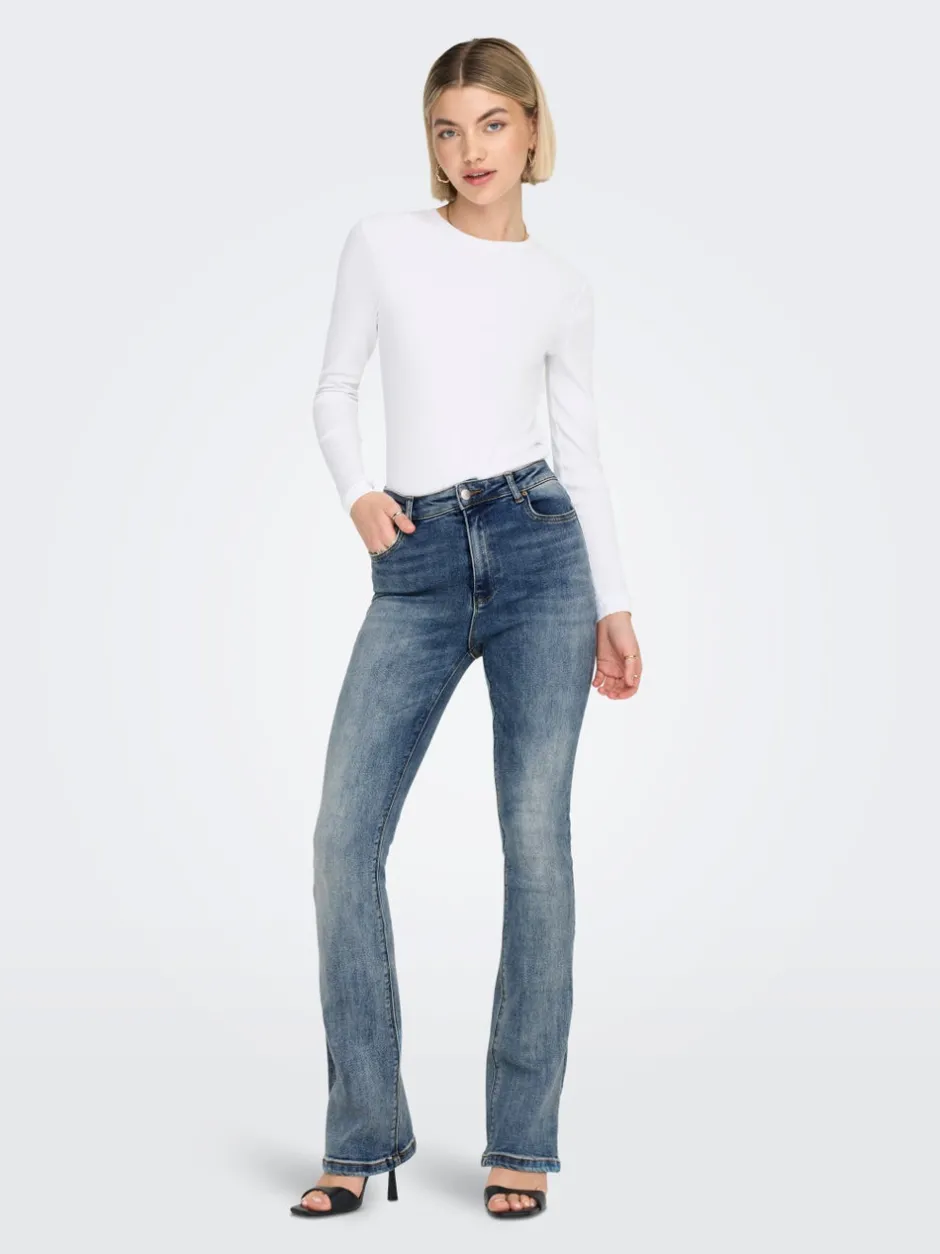 Sale ONLMILA Høj talje Flared fit Jeans Dame Jeans|Jeans