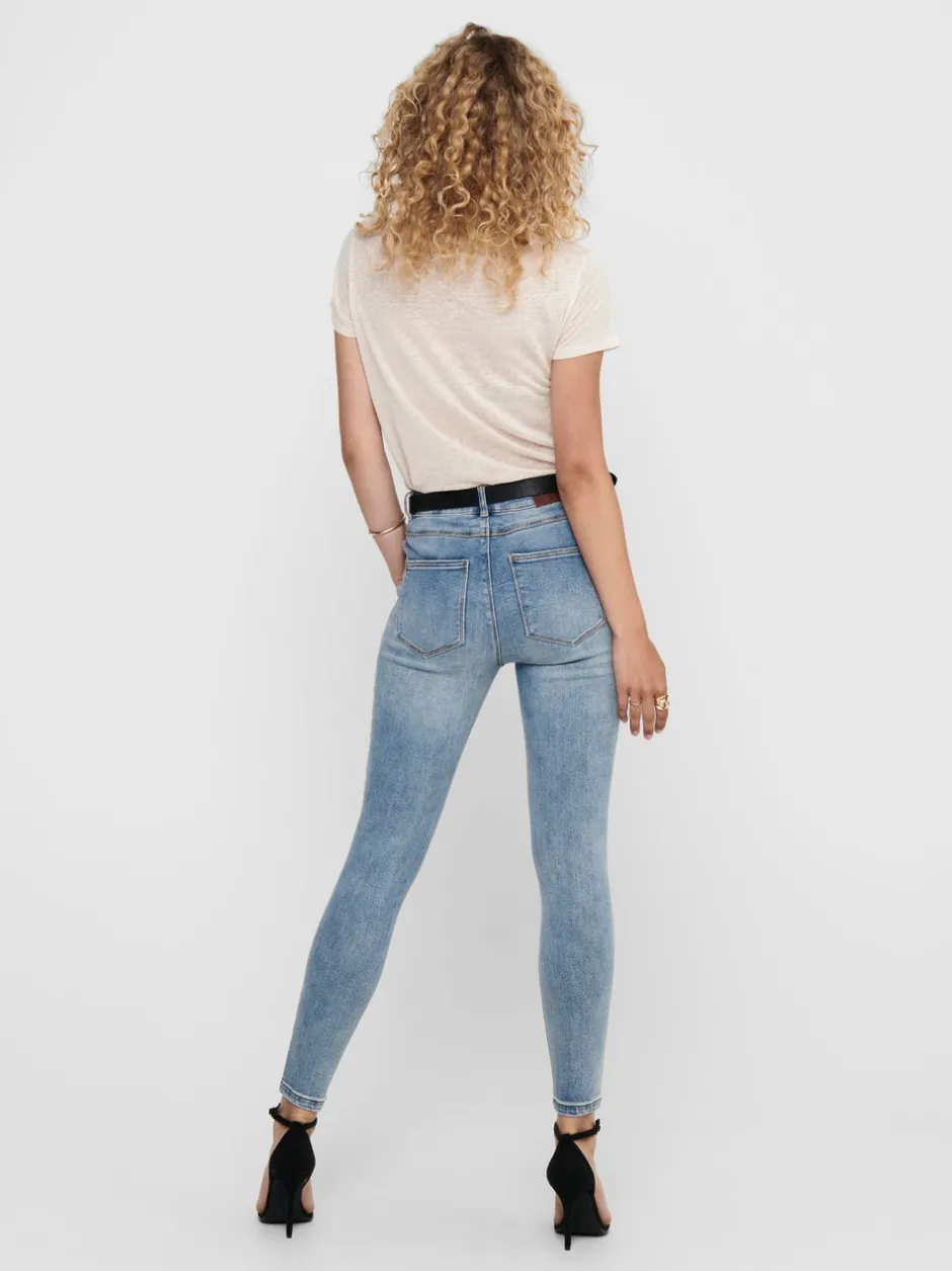 Sale ONLMILA Høj talje Skinny fit Ankellængde Jeans Dame Jeans|Jeans