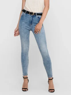 Sale ONLMILA Høj talje Skinny fit Ankellængde Jeans Dame Jeans|Jeans