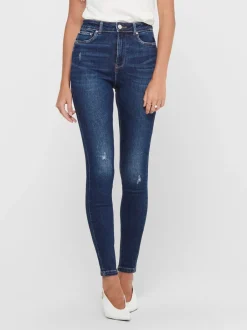 Clearance ONLMILA Høj talje Skinny fit Ankellængde Jeans Dame Jeans|Jeans