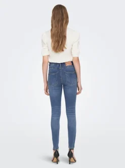 Sale ONLMILA Høj talje Skinny fit Ankellængde Jeans Dame Jeans|Jeans