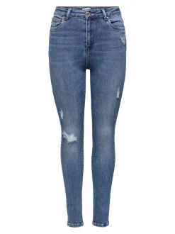 Sale ONLMILA Høj talje Skinny fit Ankellængde Jeans Dame Jeans|Jeans
