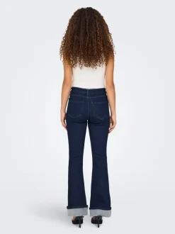 ONLMILA Mellemhøj talje Flared fit Jeans Dame Jeans|Jeans