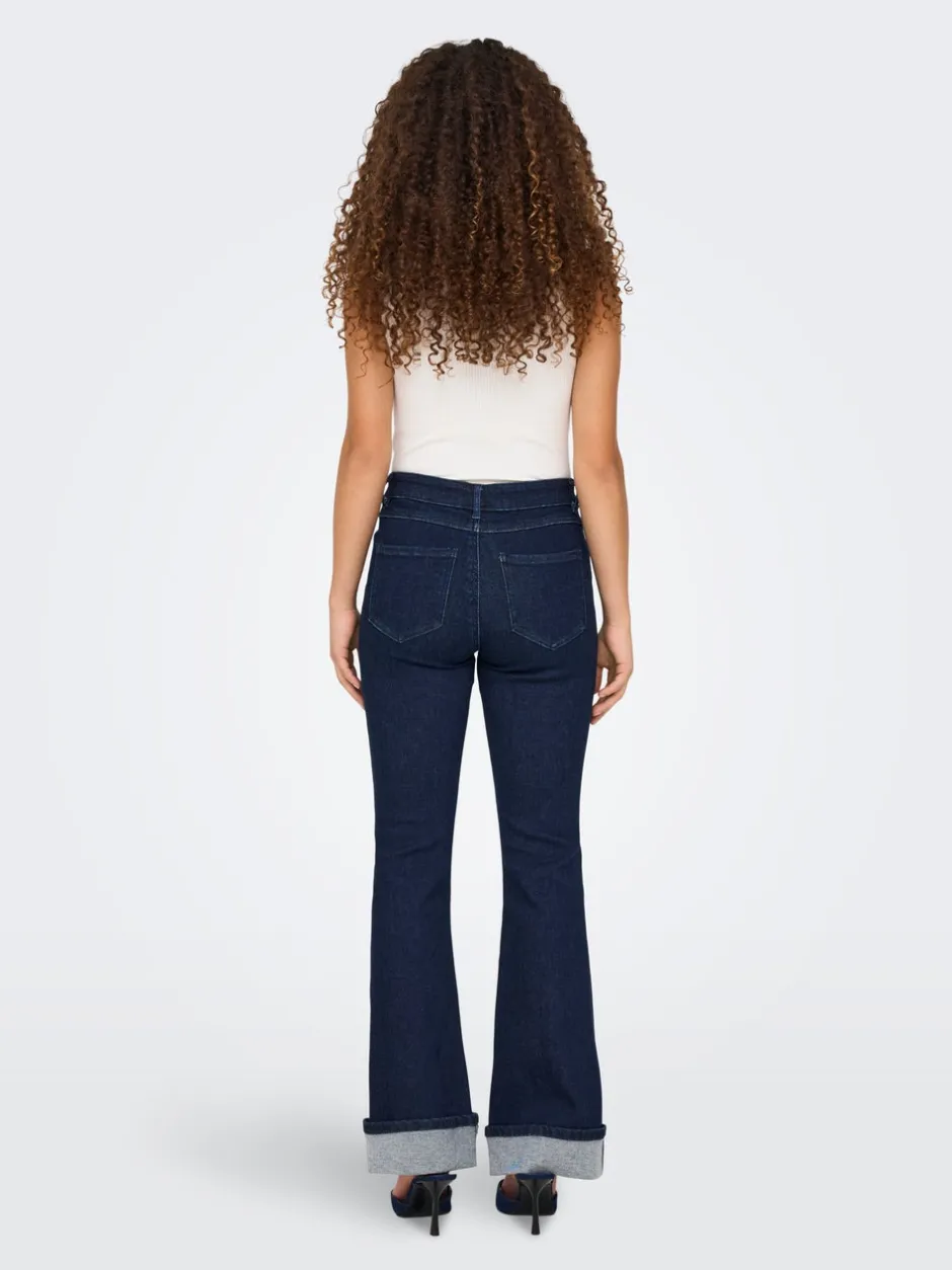 ONLMILA Mellemhøj talje Flared fit Jeans Dame Jeans|Jeans