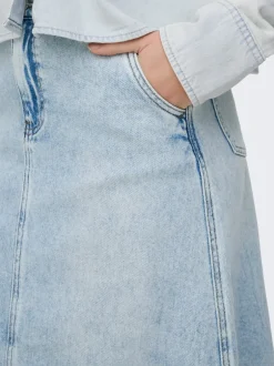 New ONLMINDY Denim Denim-nederdel Lang nederdel Dame Nederdele|Denimnederdele