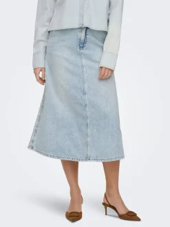 New ONLMINDY Denim Denim-nederdel Lang nederdel Dame Nederdele|Denimnederdele