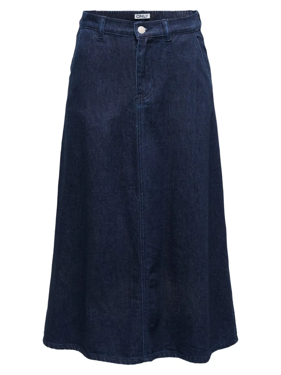 Outlet ONLMINDY Denim Denim-nederdel Lang nederdel Dame Nederdele|Denimnederdele