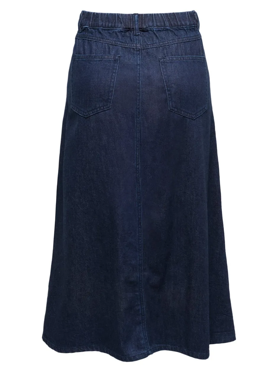 Outlet ONLMINDY Denim Denim-nederdel Lang nederdel Dame Nederdele|Denimnederdele