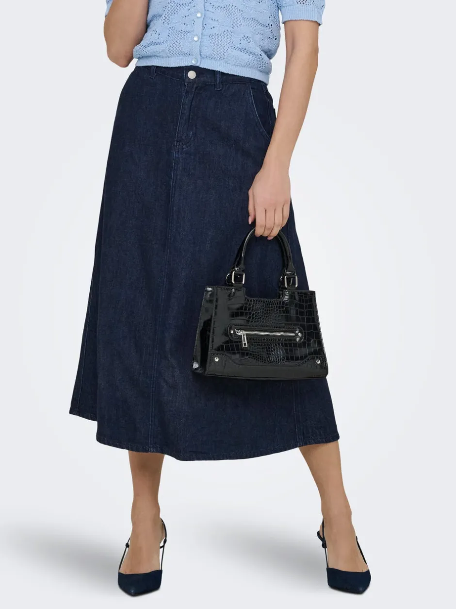 Outlet ONLMINDY Denim Denim-nederdel Lang nederdel Dame Nederdele|Denimnederdele