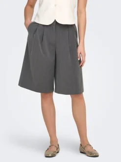 New ONLNALINA Mellemhøj talje Loose fit Bermuda-shorts Dame Shorts