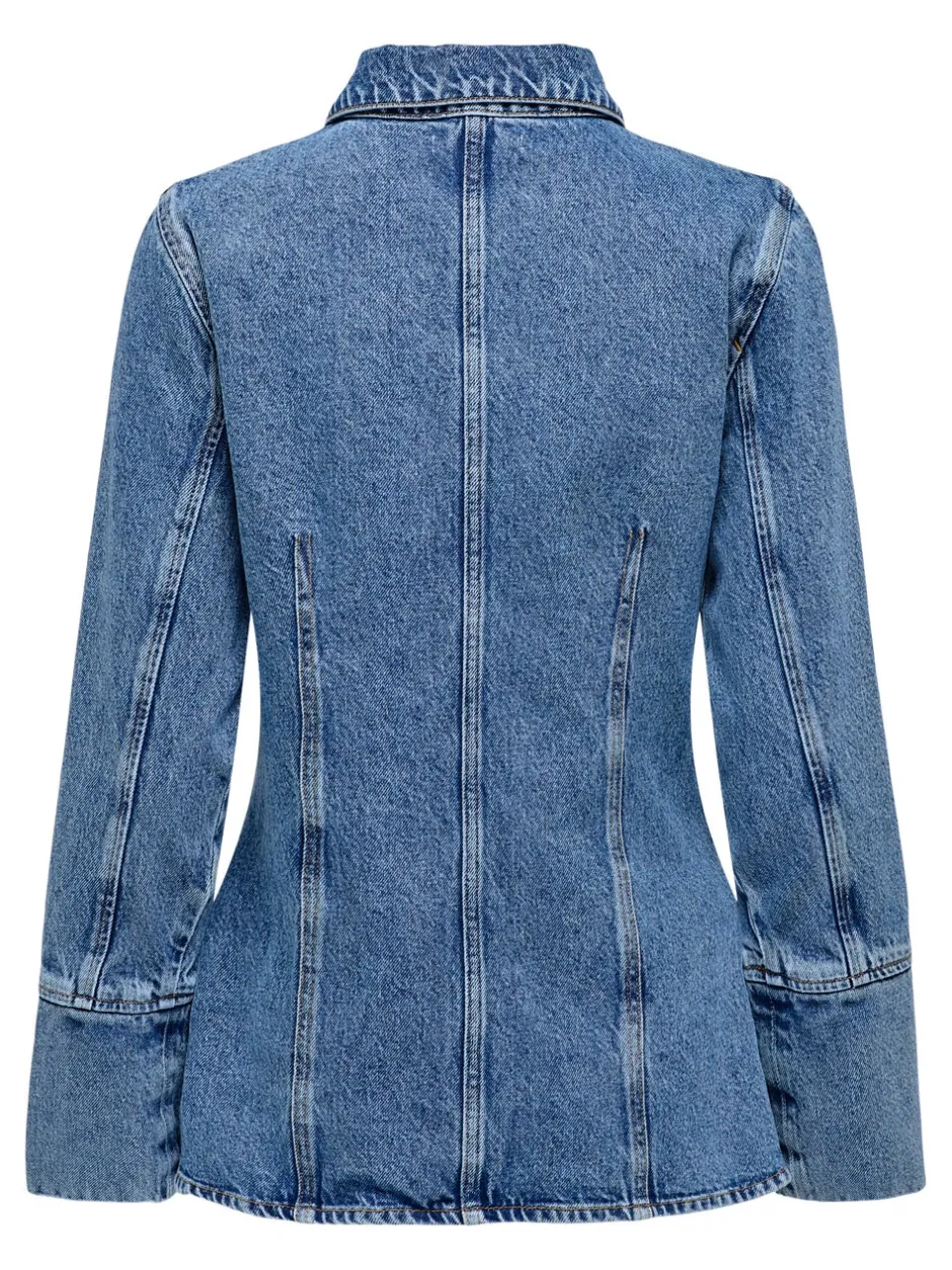 Clearance ONLNARA Denim-skjorte Dame Double Denim|Skjorter