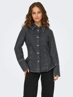 Best ONLNARA Denim-skjorte Dame Double Denim|Skjorter