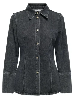 Best ONLNARA Denim-skjorte Dame Double Denim|Skjorter