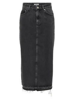 Best ONLNELIA Denim Denim-nederdel Lang nederdel Dame Nederdele|Denimnederdele